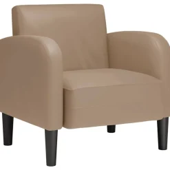 vidaXL Sillas-Sillón con reposabrazos 54 cm cuero sintética