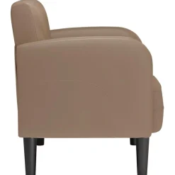 vidaXL Sillas-Sillón con reposabrazos 54 cm cuero sintética