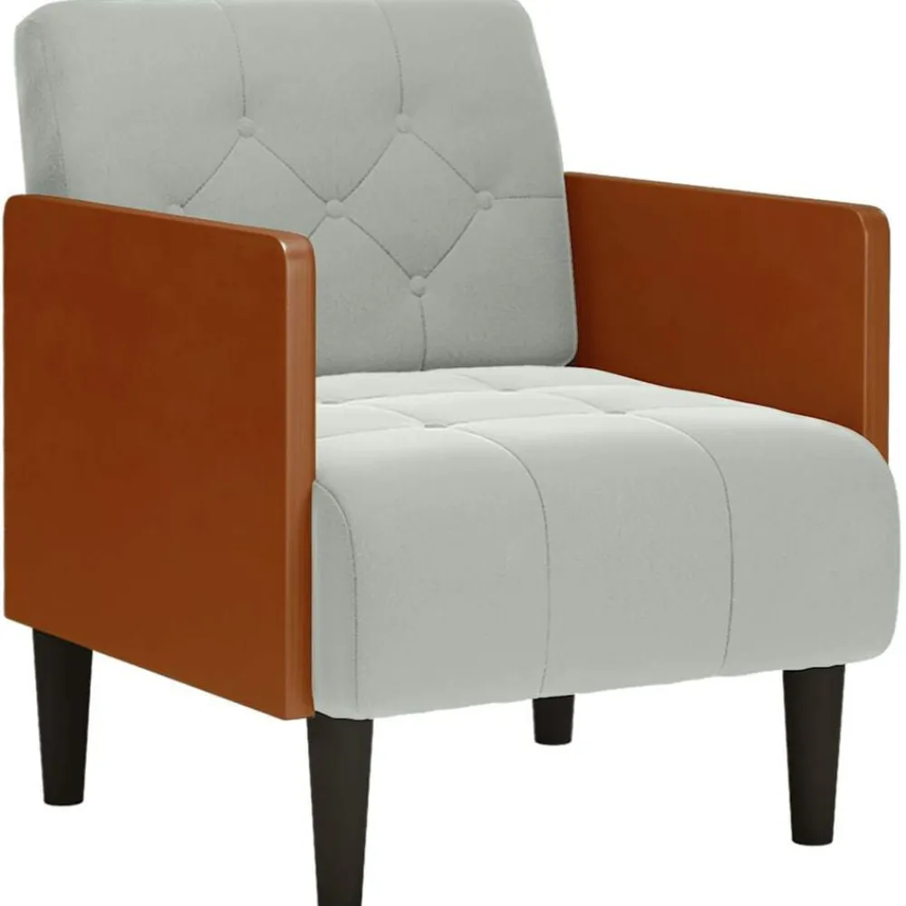vidaXL Sillas-Sillón con reposabrazos Terciopelo 55 cm