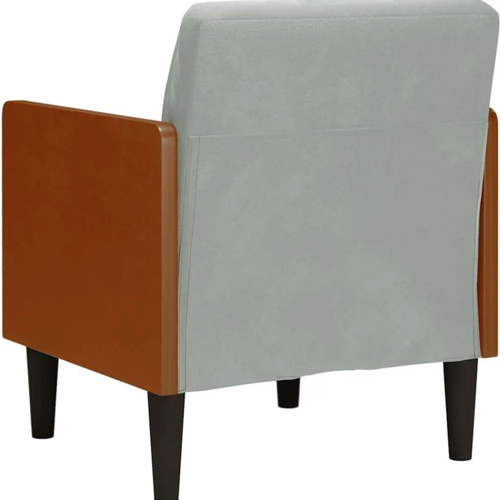vidaXL Sillas-Sillón con reposabrazos Terciopelo 55 cm