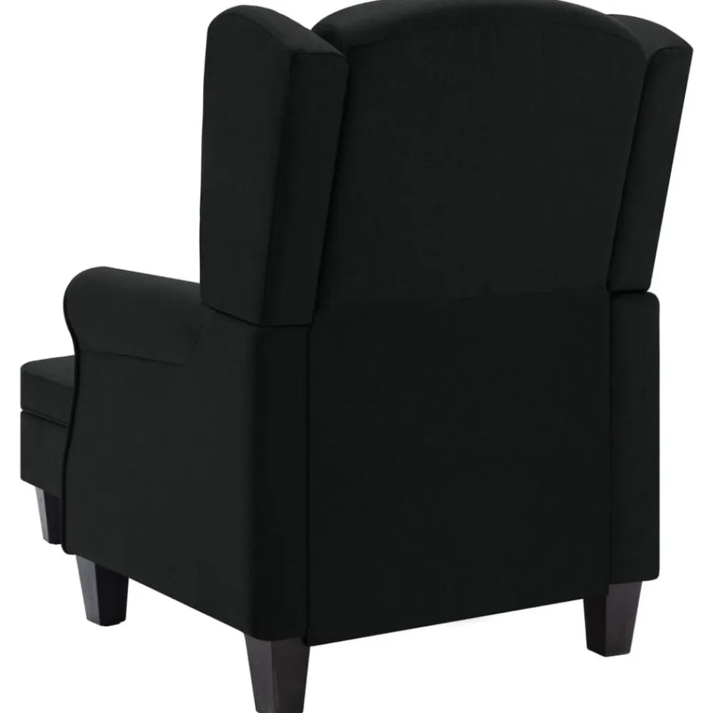 vidaXL Sillas-Sillón con reposapiés de tela