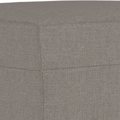 vidaXL Sofás-Sillón con taburete tela gris taupe 60 cm