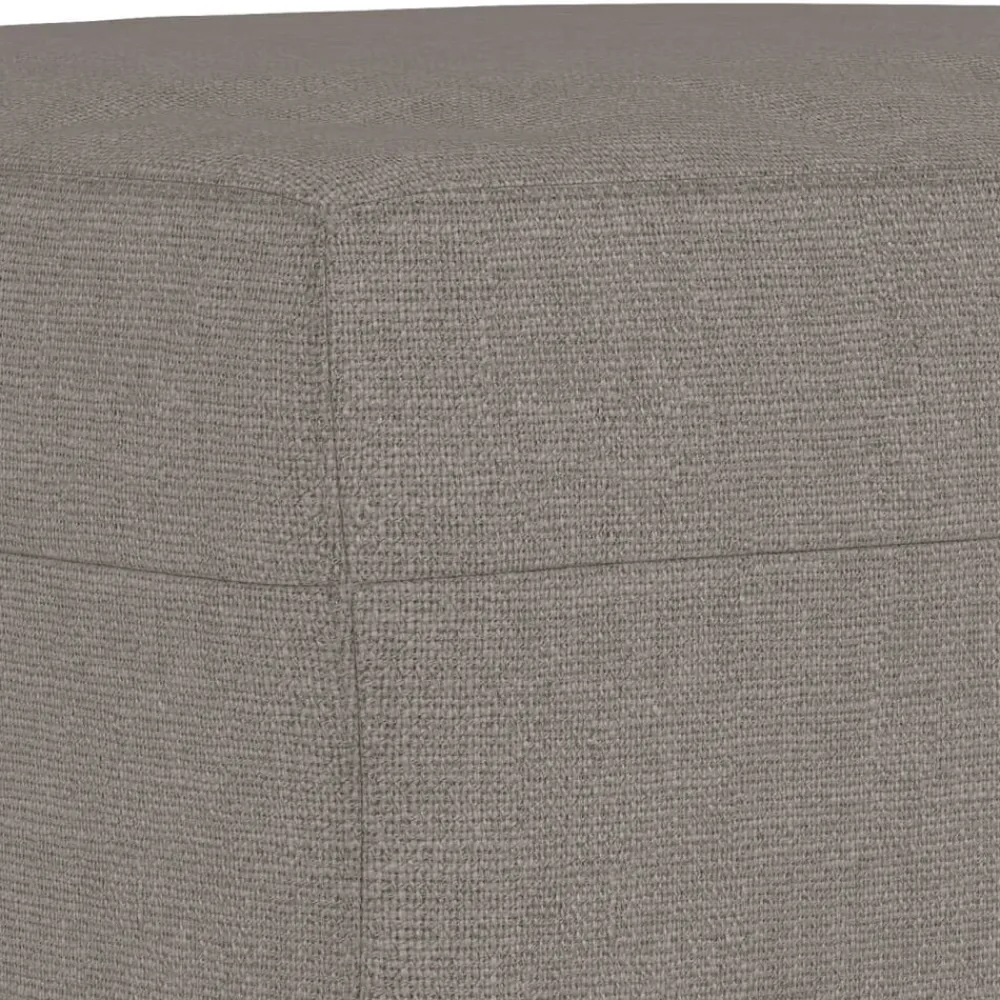 vidaXL Sofás-Sillón con taburete tela gris taupe 60 cm