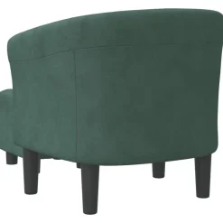 vidaXL Sillas-Sillón con taburete terciopelo