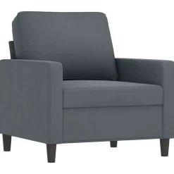 vidaXL Sofás-Sillón con taburete terciopelo 60 cm