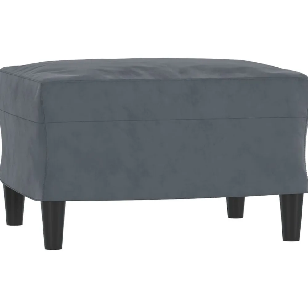 vidaXL Sofás-Sillón con taburete terciopelo 60 cm