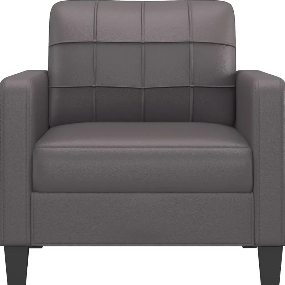 vidaXL Sofás-Sillón cuero sintético 60 cm