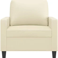 vidaXL Sofás-Sillón cuero sintético 60 cm