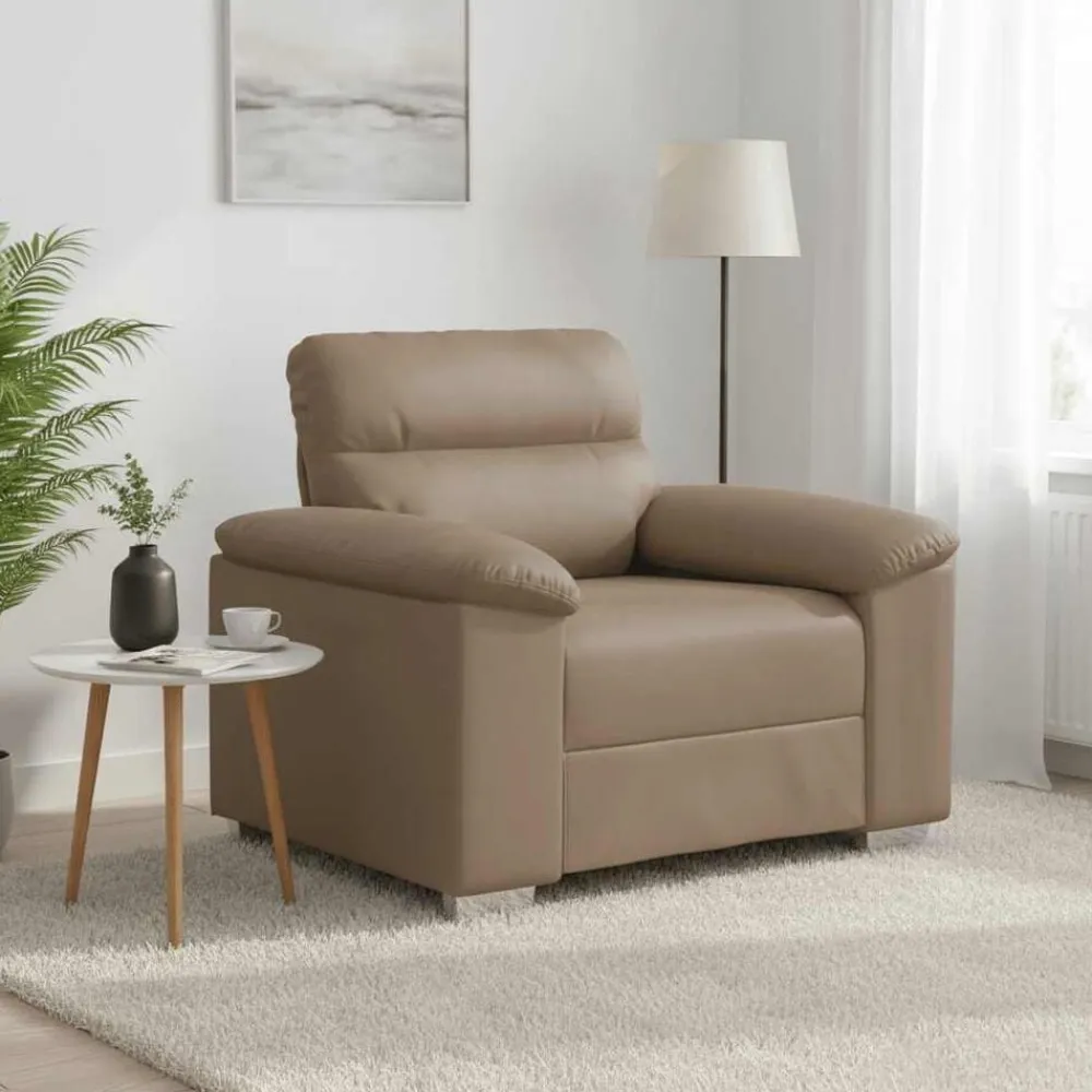 vidaXL Sofás-Sillón cuero sintético color 100x81x84 cm