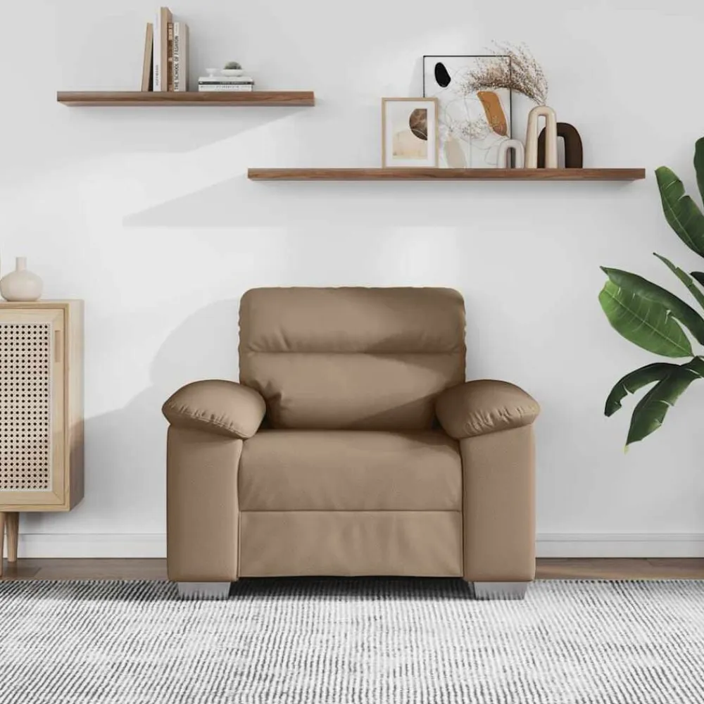 vidaXL Sofás-Sillón cuero sintético color 100x81x84 cm