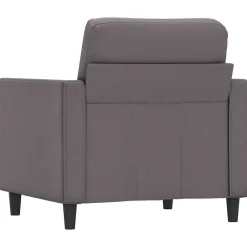 vidaXL Sillón cuero sintético 60 cm Gris Sale