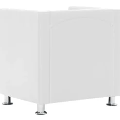 vidaXL Sillón de cuero sintético Blanco Hot