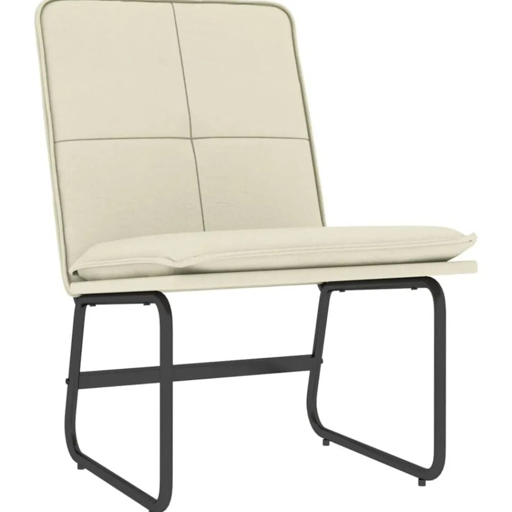 vidaXL Sillas-Sillón de cuero sintético color 54x75x76 cm