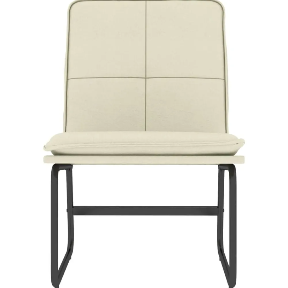 vidaXL Sillas-Sillón de cuero sintético color 54x75x76 cm