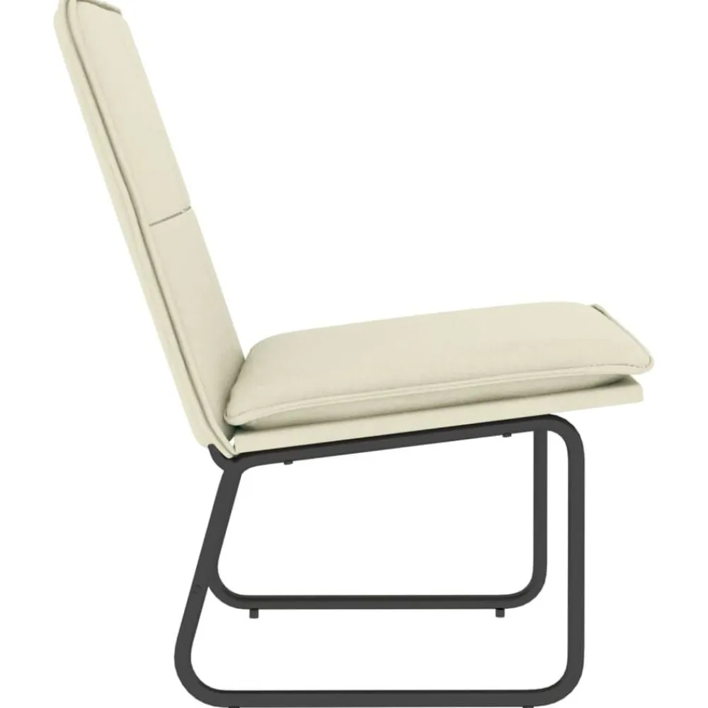 vidaXL Sillas-Sillón de cuero sintético color 54x75x76 cm