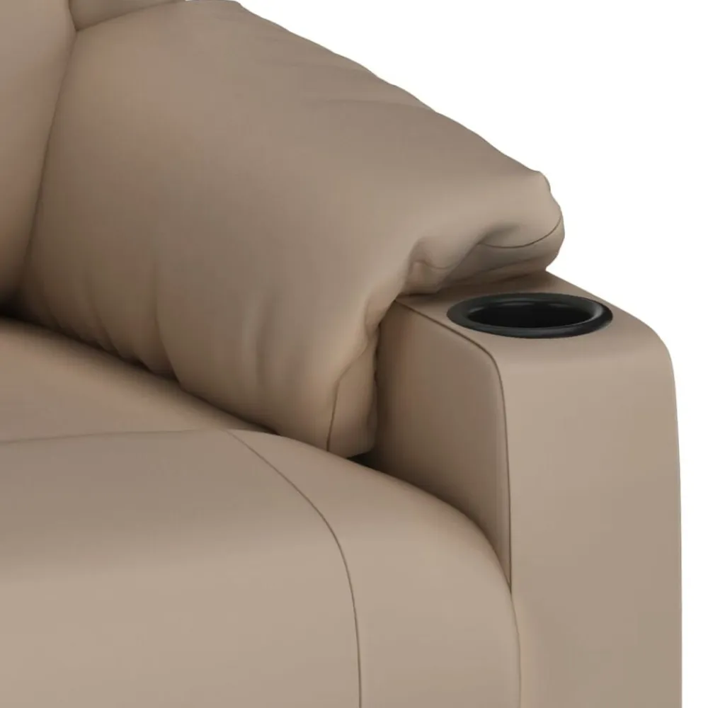 vidaXL Sillas-Sillón de masaje de cuero sintético color