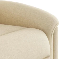 vidaXL Sillas-Sillón de masaje eléctrico reclinable elevable tela