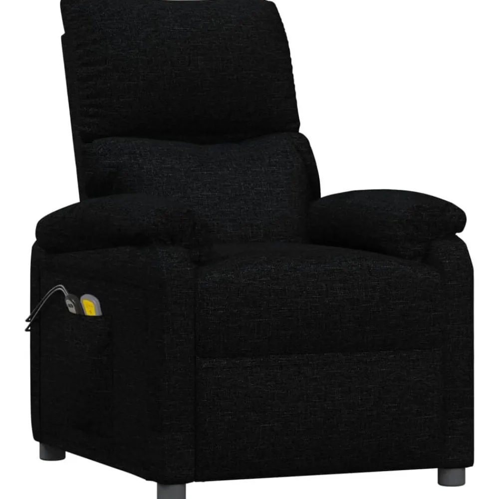 vidaXL Sillas-Sillón de masaje eléctrico tela
