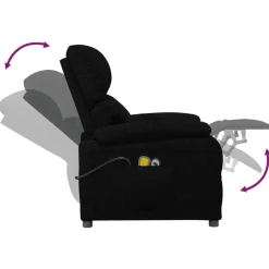 vidaXL Sillas-Sillón de masaje eléctrico tela