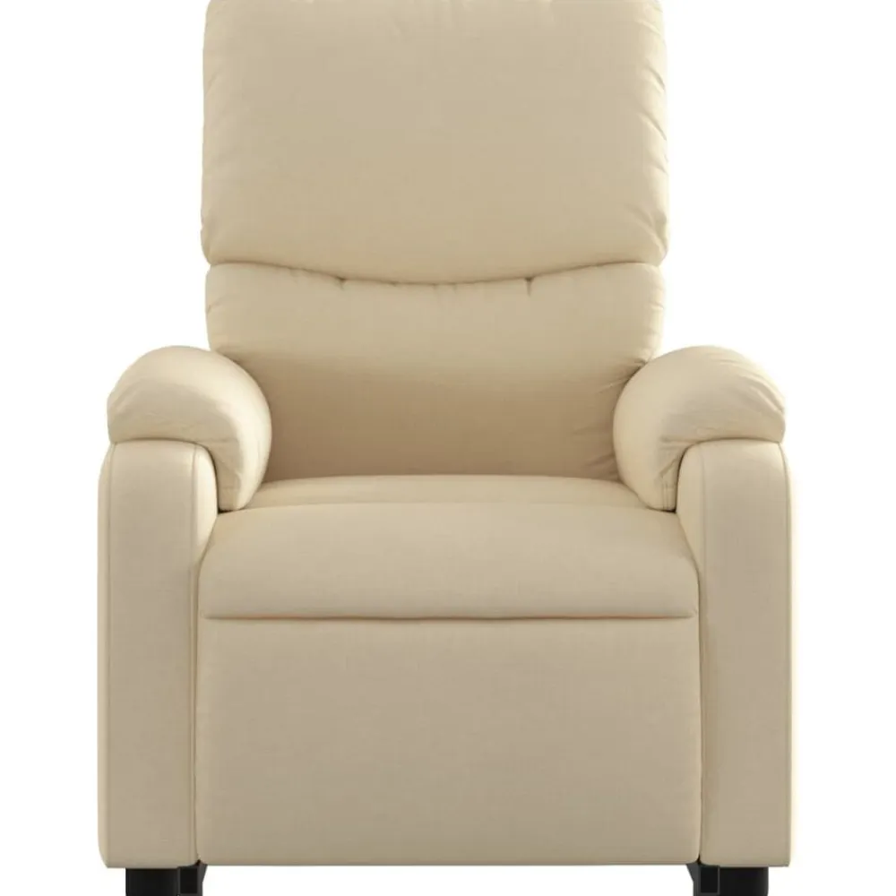 vidaXL Sillas-Sillón de masaje eléctrico reclinable elevable tela