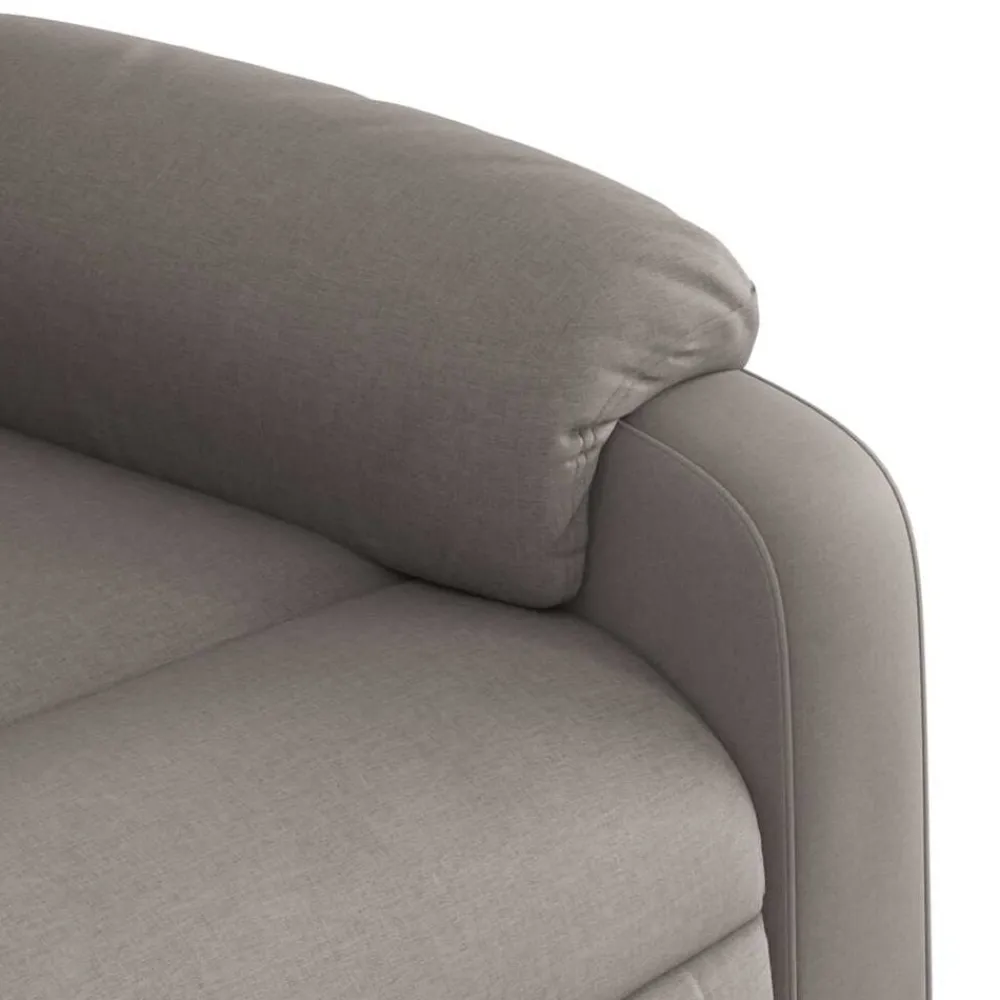 vidaXL Sillón de masaje eléctrico reclinable elevable tela Taupé Sale
