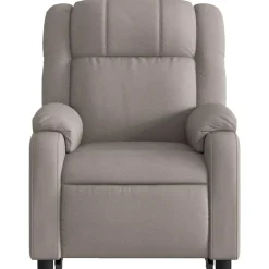 vidaXL Sillón de masaje eléctrico reclinable elevable tela Taupé Sale