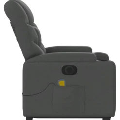 vidaXL Sillas-Sillón de masaje eléctrico reclinable elevable tela
