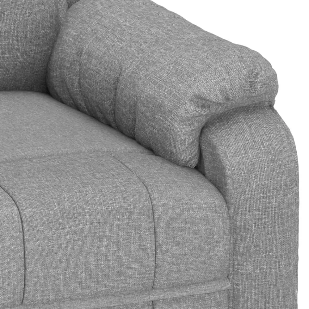 vidaXL Sillas-Sillón de masaje eléctrico tela