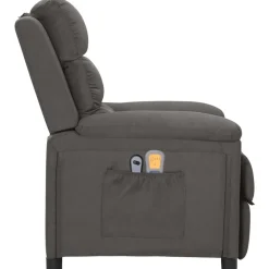 vidaXL Sillas-Sillón de masaje eléctrico tela