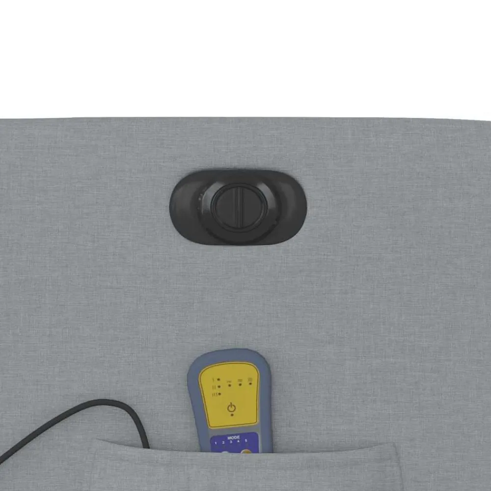 vidaXL Sillas-Sillón de masaje eléctrico reclinable elevable tela