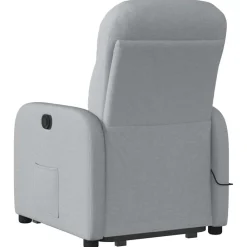 vidaXL Sillas-Sillón de masaje eléctrico reclinable elevable tela