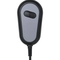 vidaXL Sillas-Sillón de masaje eléctrico tela marrón oscuro