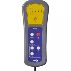 vidaXL Sillas-Sillón de masaje eléctrico tela marrón oscuro