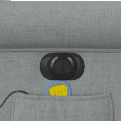 vidaXL Sillas-Sillón de masaje eléctrico reclinable elevable tela