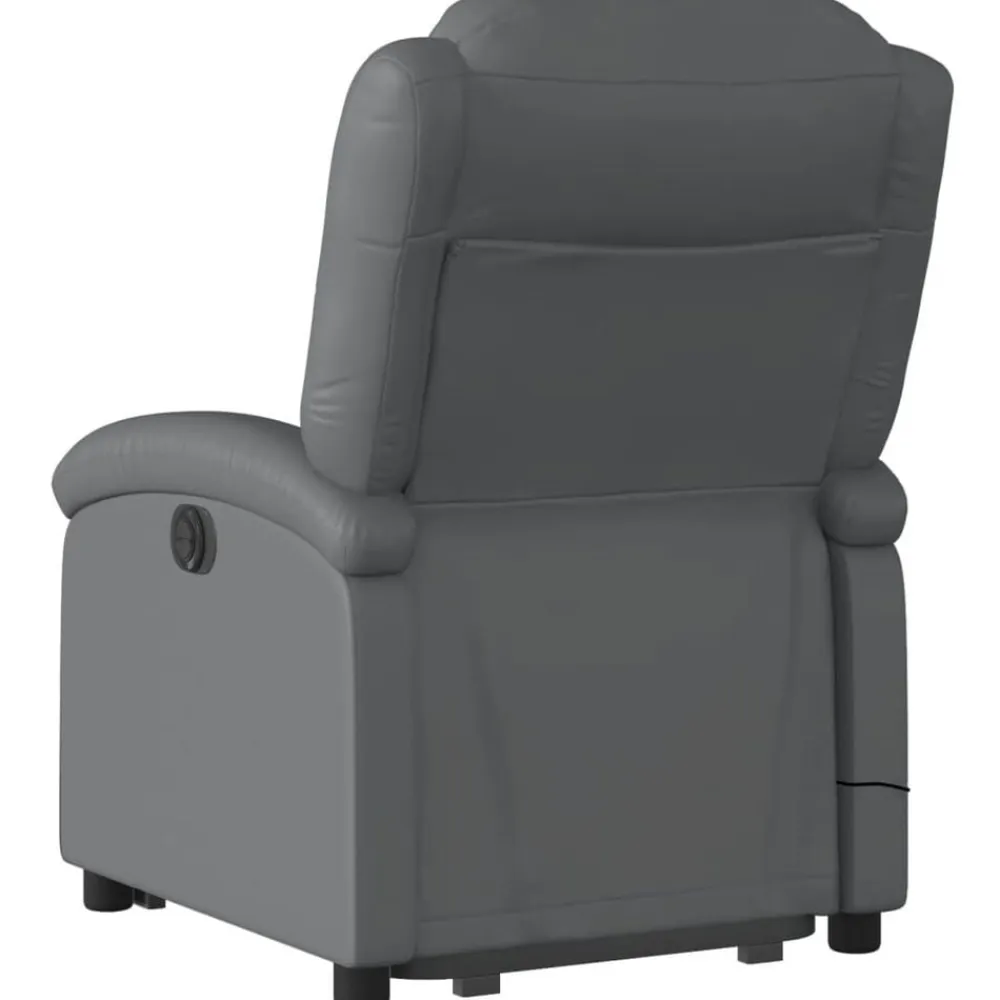 vidaXL Sillas-Sillón de masaje elevable eléctrico cuero sintético
