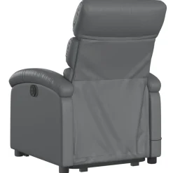 vidaXL Sillas-Sillón de masaje elevable eléctrico cuero sintético