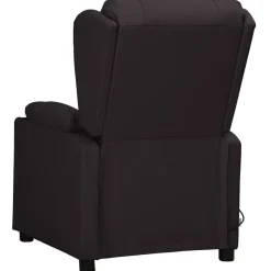 vidaXL Sillón de masaje eléctrico cuero sintético Negro Best