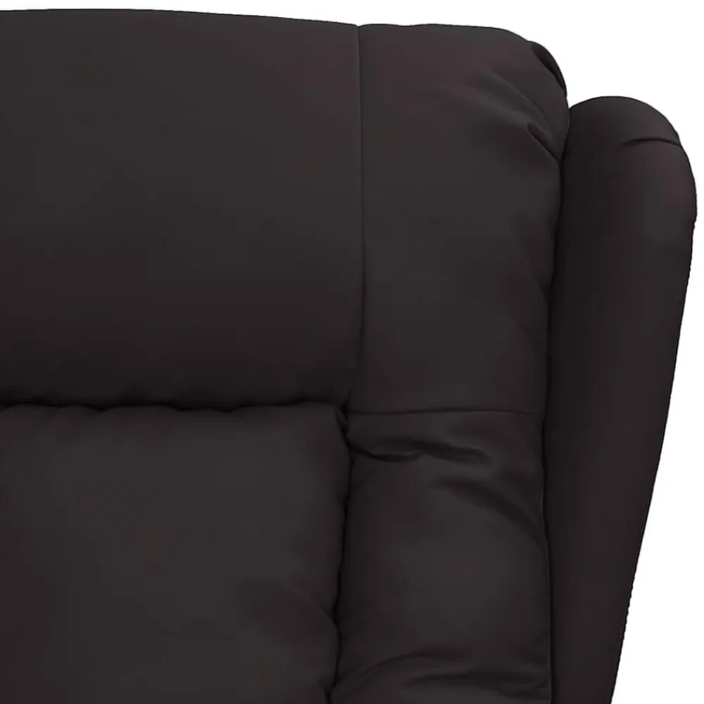 vidaXL Sillón de masaje eléctrico cuero sintético Negro Best