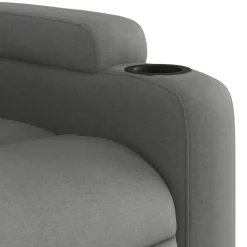 vidaXL Sillas-Sillón de masaje eléctrico reclinable elevable tela