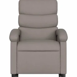 vidaXL Sillón de masaje eléctrico reclinable elevable tela Taupé Clearance