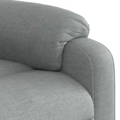 vidaXL Sillón de masaje eléctrico reclinable elevable tela Gris claro Best
