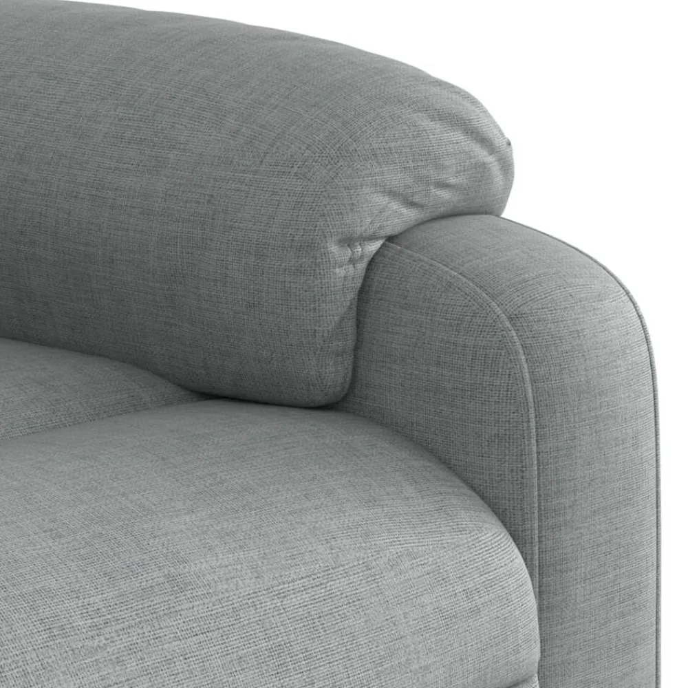 vidaXL Sillón de masaje eléctrico reclinable elevable tela Gris claro Best