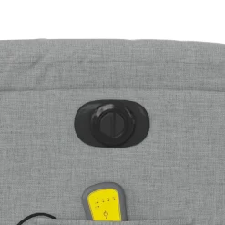 vidaXL Sillón de masaje eléctrico reclinable elevable tela Gris claro Best