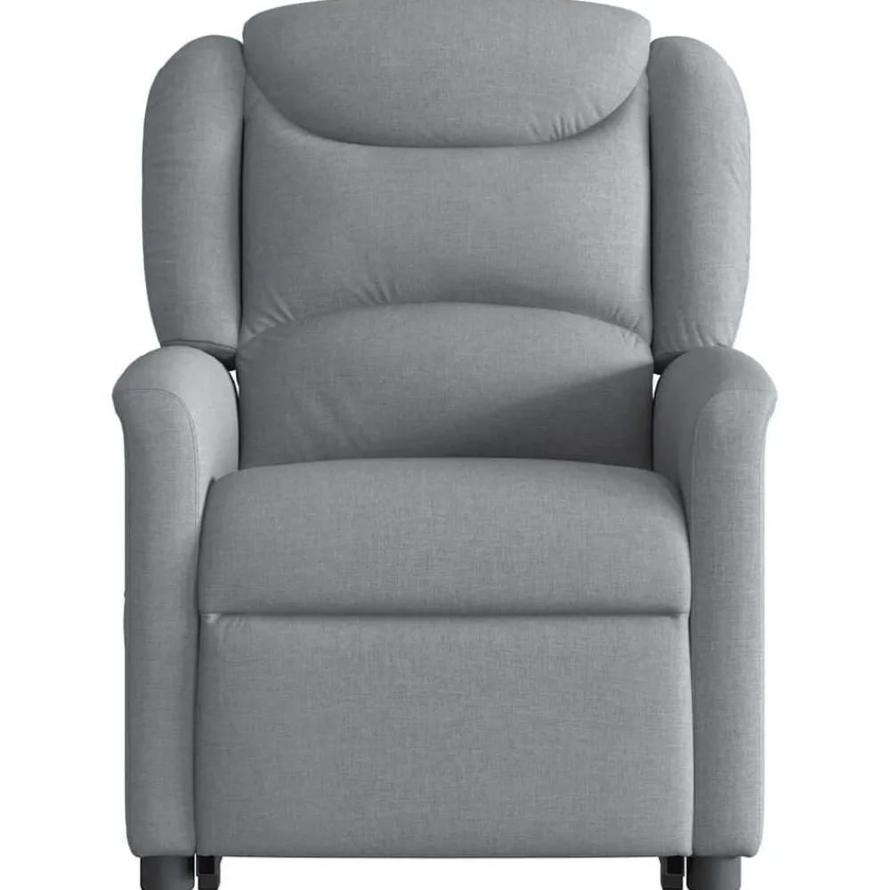 vidaXL Sillas-Sillón de masaje eléctrico reclinable elevable tela