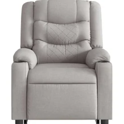 vidaXL Sillas-Sillón de masaje eléctrico reclinable elevable tela