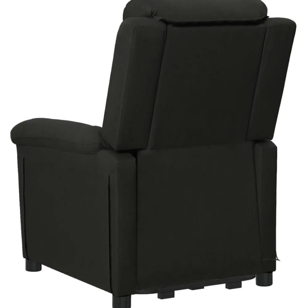 vidaXL Sillón de masaje elevable tela Negro Best