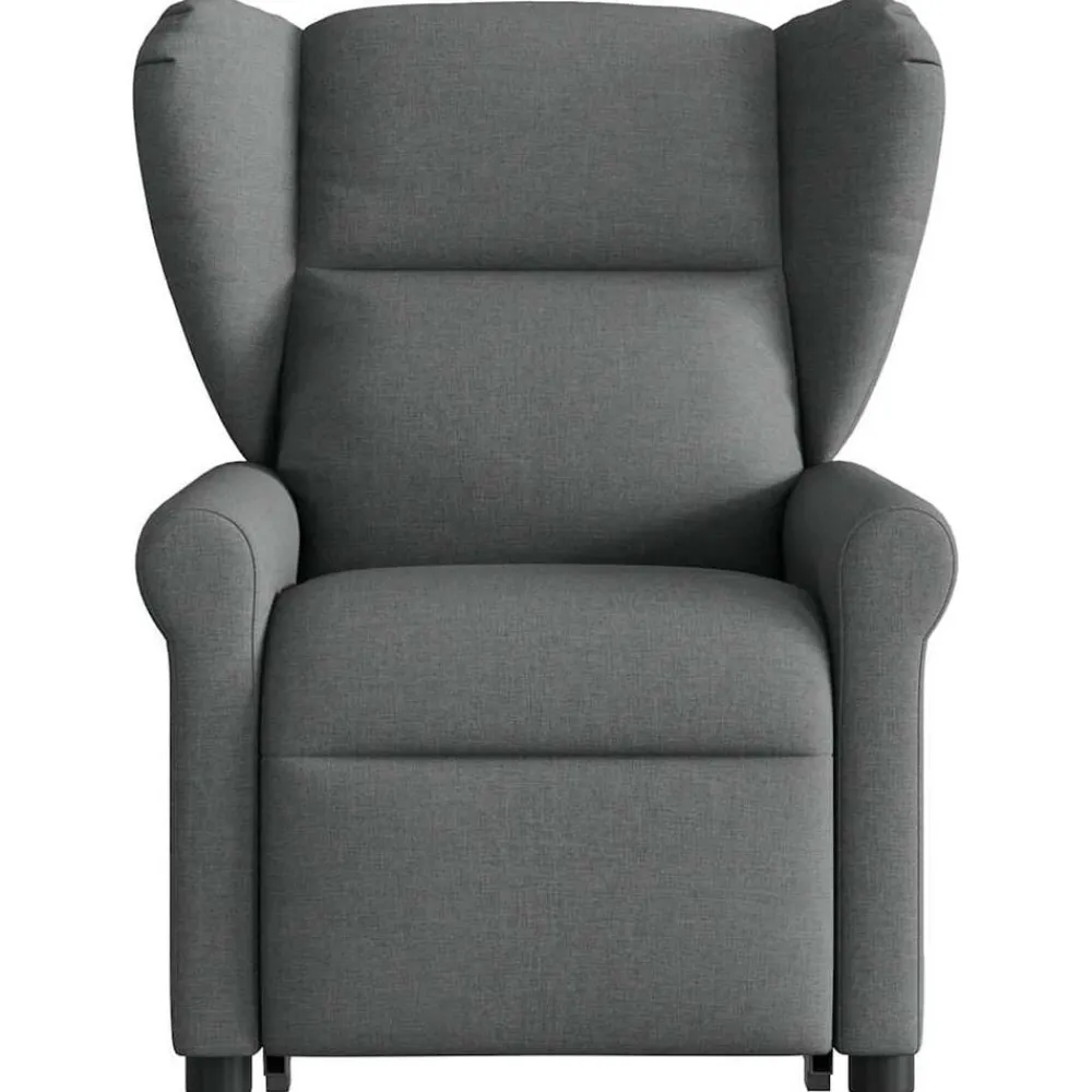 vidaXL Sillón de masaje eléctrico reclinable elevable tela Gris oscuro Sale
