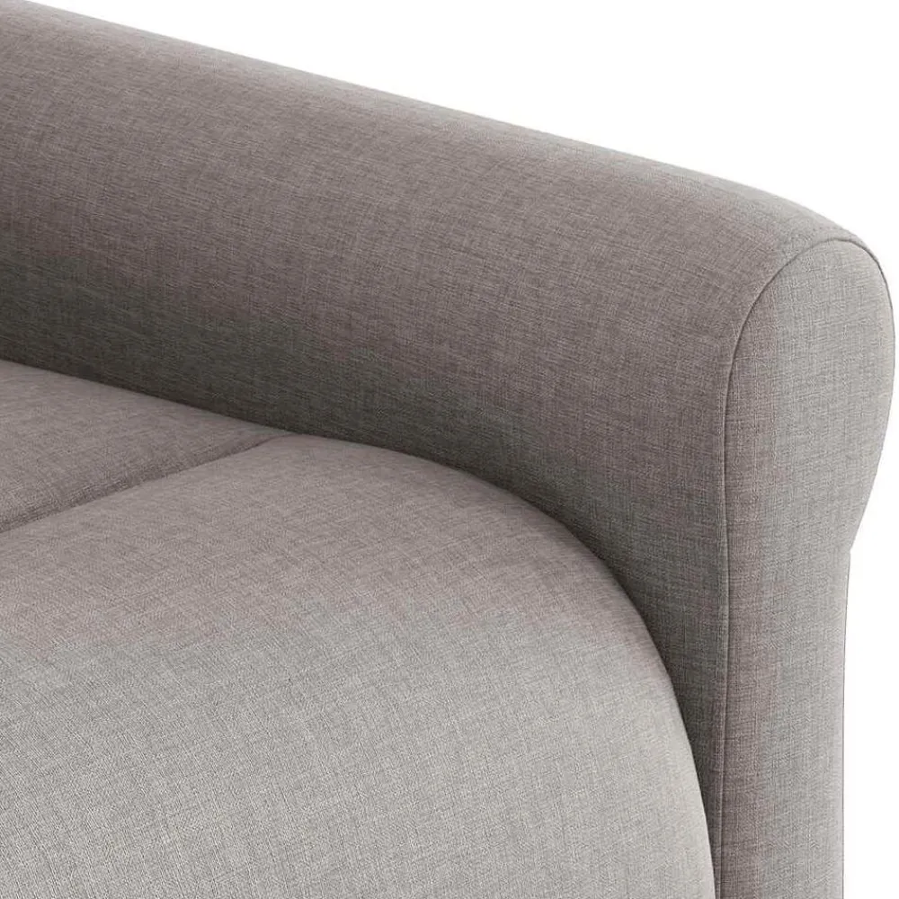 vidaXL Sillas-Sillón de masaje reclinable de tela gris