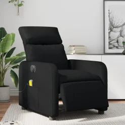 vidaXL Sillas-Sillón de masaje reclinable eléctrico cuero sintético