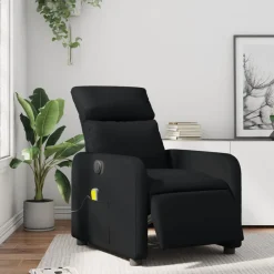 vidaXL Sillas-Sillón de masaje reclinable eléctrico cuero sintético